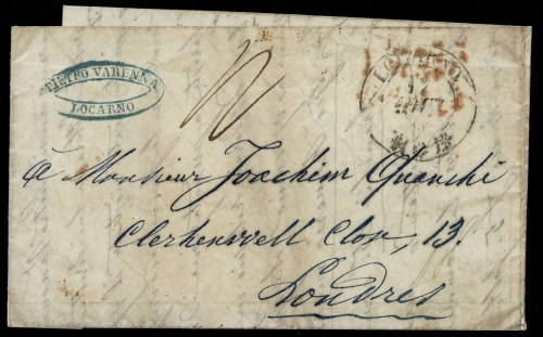 1852, Schweiz, Brief