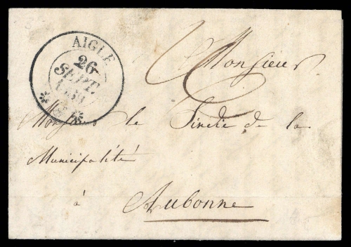 1839, Schweiz, Brief