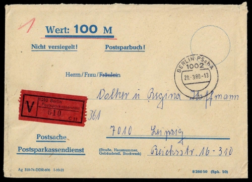 1980, DDR, Brief