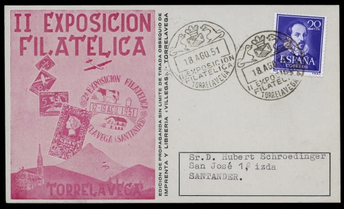 1951, Spanien, 974, Brief
