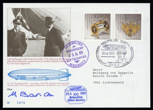 1989, Bundesrepublik Deutschland, Palmer LBP 5, Brief