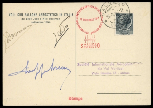 1954, Italien, 884, Brief