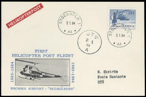1964, Schweden, 434 D, Brief