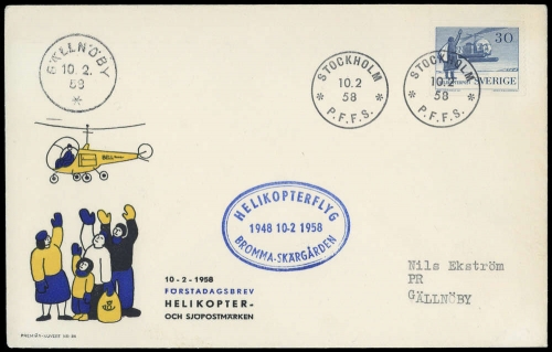 1958, Schweden, 434 A, Brief