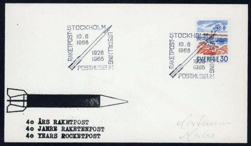 1968, Schweden, 592 C, Brief