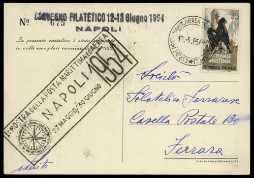 1954, Italien, 912, Brief