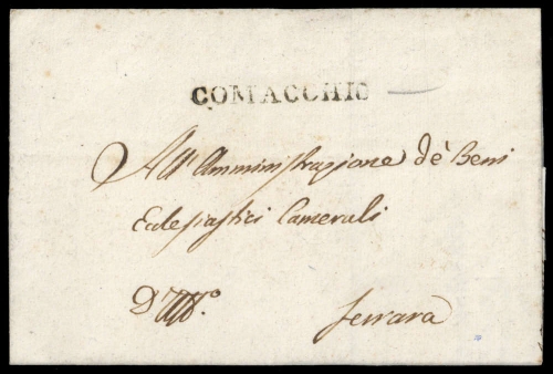 1826, Italien, Brief