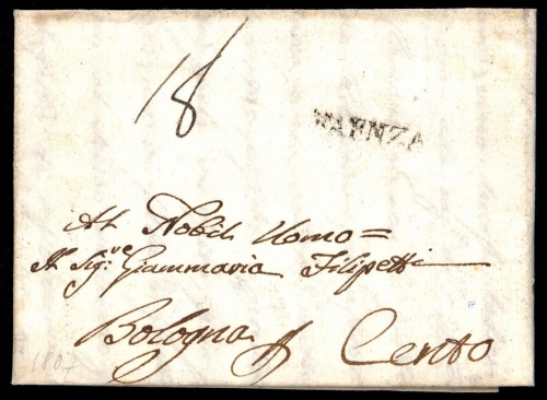 1807, Italien, Brief