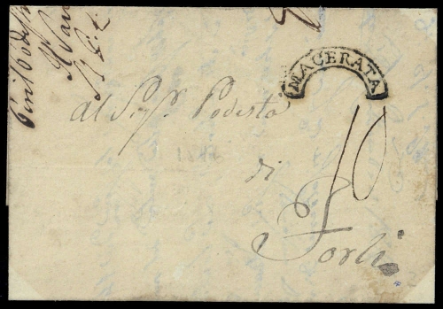 1816, Italien, Brief
