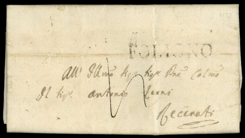 1837, Italien, Brief