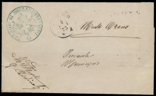 1873, Italien, Brief