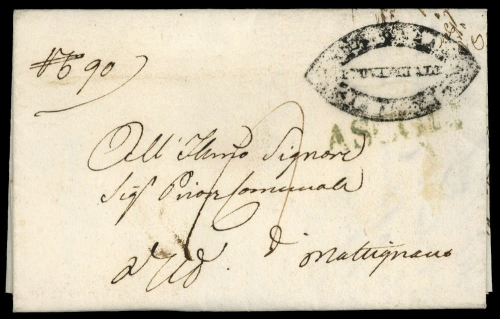 1842, Italien, Brief