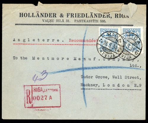 1931, Lettland, 122 b (2), Brief