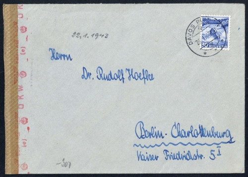 1943, Schweiz, 303, Brief