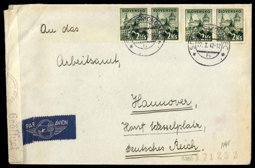 1942, Slowakei, 84 (4), Brief
