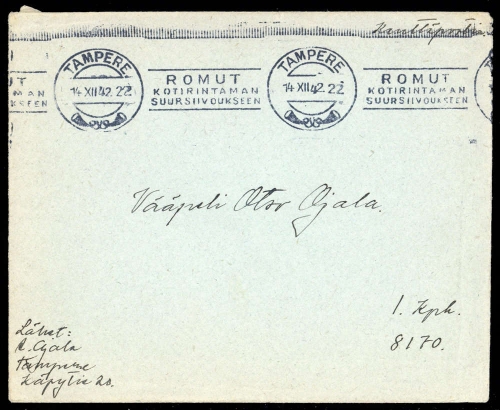 1942, Finnland, Brief