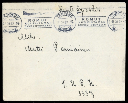 1942, Finnland, Brief