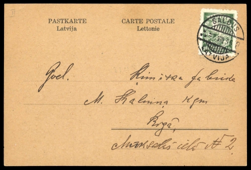 1936, Lettland, 234, Brief