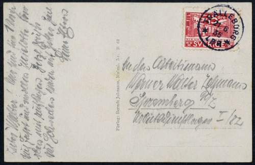 1935, Schweden, 223 B, Brief