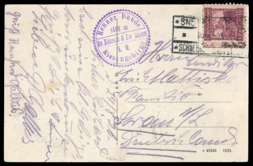 1926, Tschechoslowakei, 250, Brief
