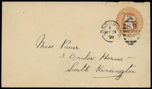 1891, Grossbritannien, Brief