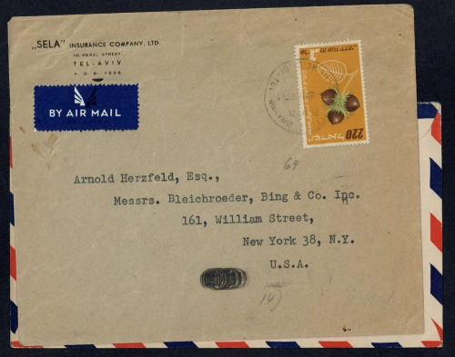 1952, Israel, 76; 91 u.a., Brief