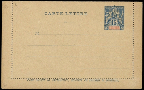 1900, Neukaledonien, Brief