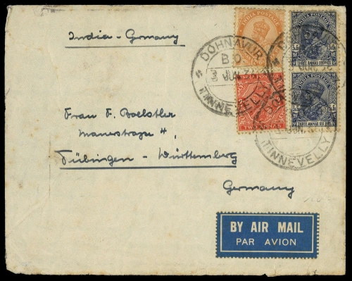 1936, Indien, 102, 116 u. 134 (2), Brief