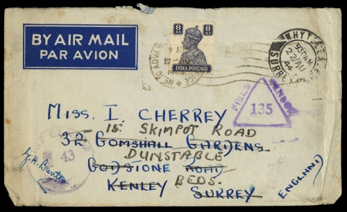 1944, Indien, 176, Brief