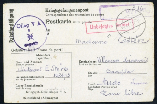 1943, Deutsches Reich, Brief