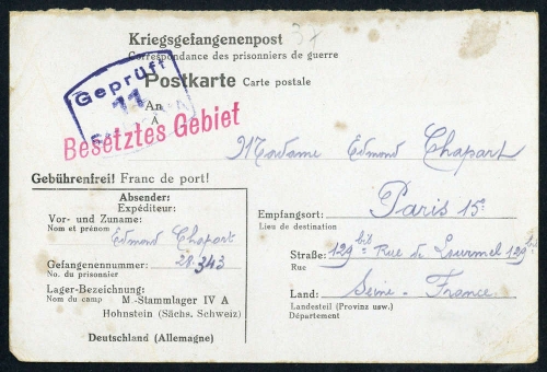1942, Deutsches Reich, Brief