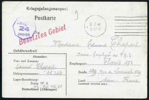 1940, Deutsches Reich, Brief