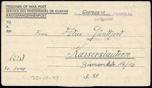 1947, Deutsches Reich, Brief