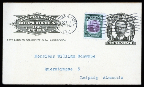 1909, Cuba, Ascher 1, Brief