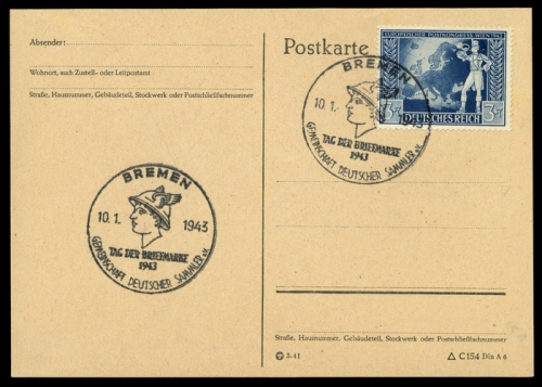 Postgeschichte,Tag der Briefmarke,Deutschland bis 1945, Brief