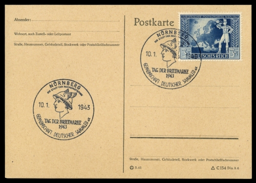 Postgeschichte,Tag der Briefmarke,Deutschland bis 1945, Brief