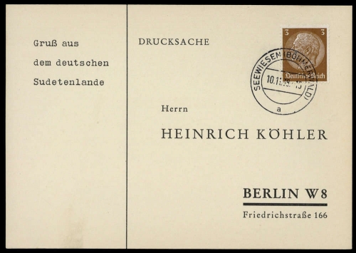 Sudetenland, Brief