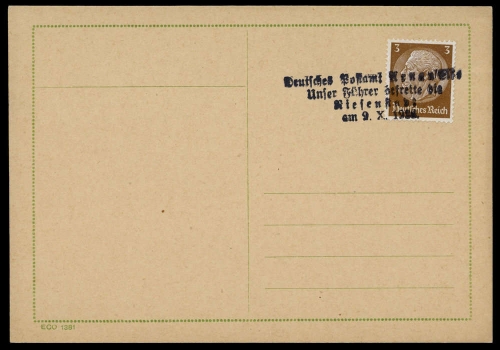 Sudetenland, Brief