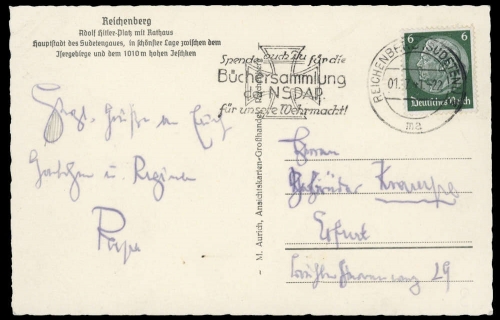 1941, Sudetenland, Brief