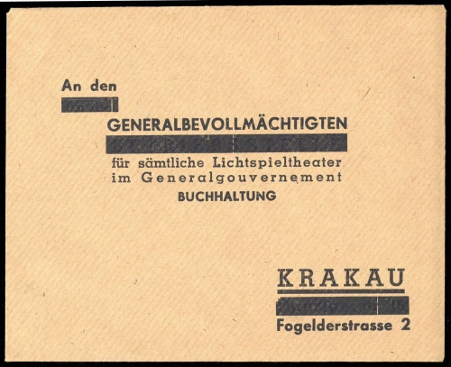 1940, Generalgouvernement, Brief