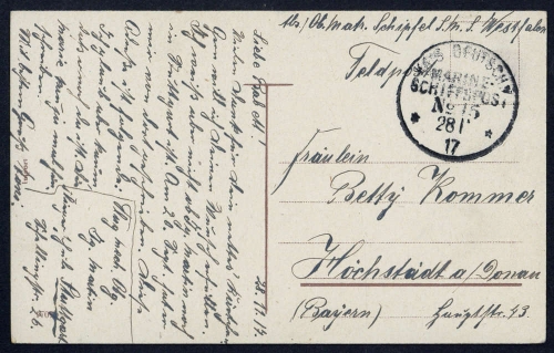 Schiffahrt,Schiffspost,Marine Schiffspost nach Nummern, MSP 15, ...