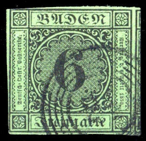 1851, Altdeutschland Baden, 3, gest.