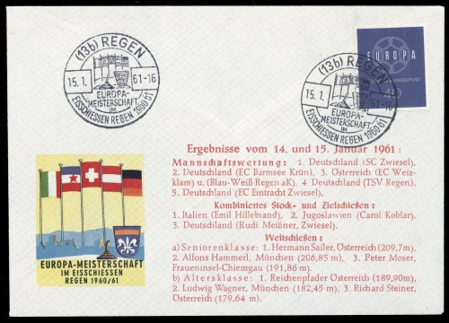 1961, Sport u. Spiel,Wintersport,sonstige, Brief