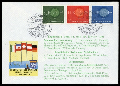 1961, Sport u. Spiel,Wintersport,sonstige, Brief