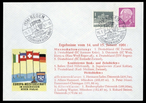 1961, Sport u. Spiel,Wintersport,sonstige, Brief