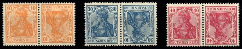 1921, Deutsches Reich, K 1-3, **