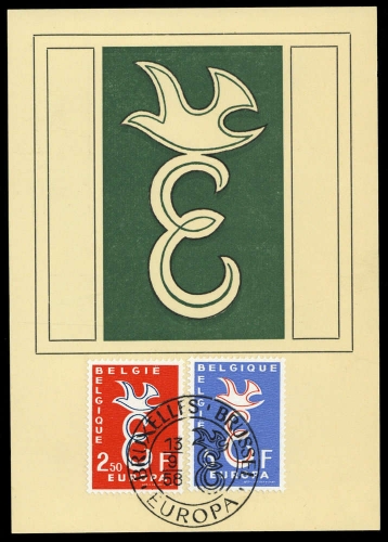1958, Int.Organisationen,CEPT,, 1117-18, Brief