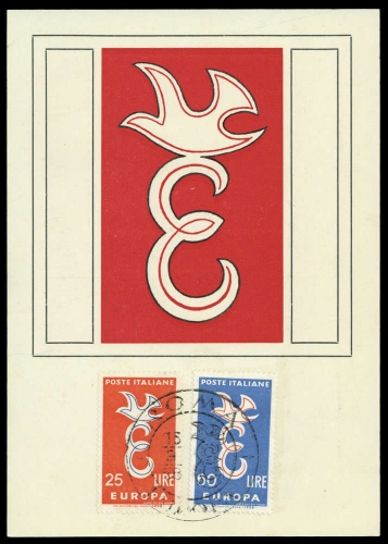 1958, Int.Organisationen,CEPT,, 1016-17, Brief