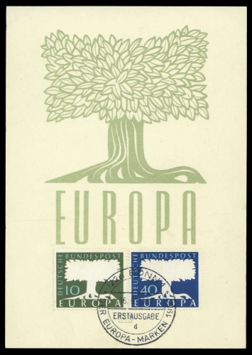 1957, Int.Organisationen,CEPT,, 268-69, Brief