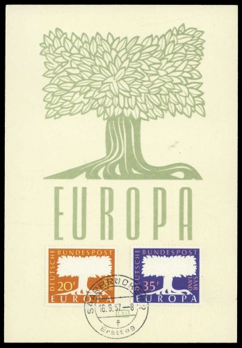 1957, Int.Organisationen,CEPT,, 402-03, Brief